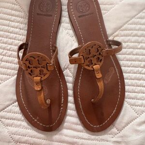 Tory Burch Tan Leather Sandals